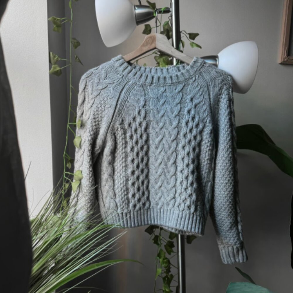 Topshop grey knit sweater